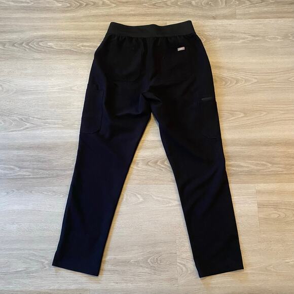 FIGS Black Yola Straight Leg Inala V-neck Top Scrub Set Uniform Women's Medium - Picture 11 of 12